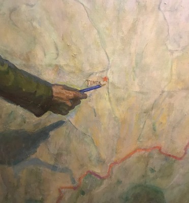 Алтаев Серафим Петрович. 1921 год. В.И. Ленин и наркомпуть Ф.Э. Дзержинский у схемы железных дорог РСФСР